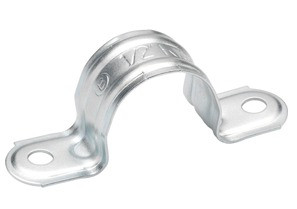 Set of 2 2" Stainless Steel Two Hole Rigid Conduit Strap 